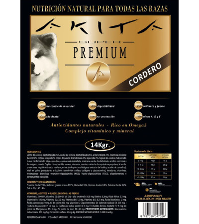 Akita Super Premium Cordero 14 kg | Pienso para Perros