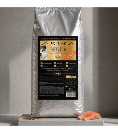 Akita Super Premium Salmón 14 kg | Pienso para Perros
