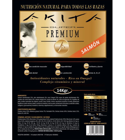 Akita Super Premium Salmón 14 kg | Pienso para Perros